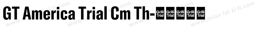 GT America Trial Cm Th字体转换